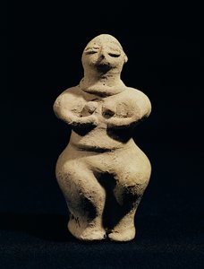 Statue af en gudinde, 6. årtusinde f.Kr. (terracotta)